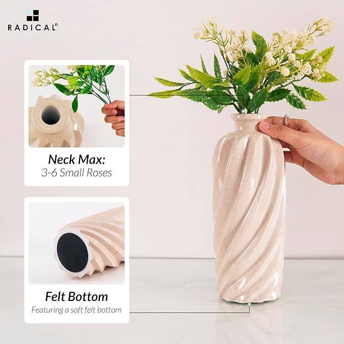 10 Inches Vase Marble