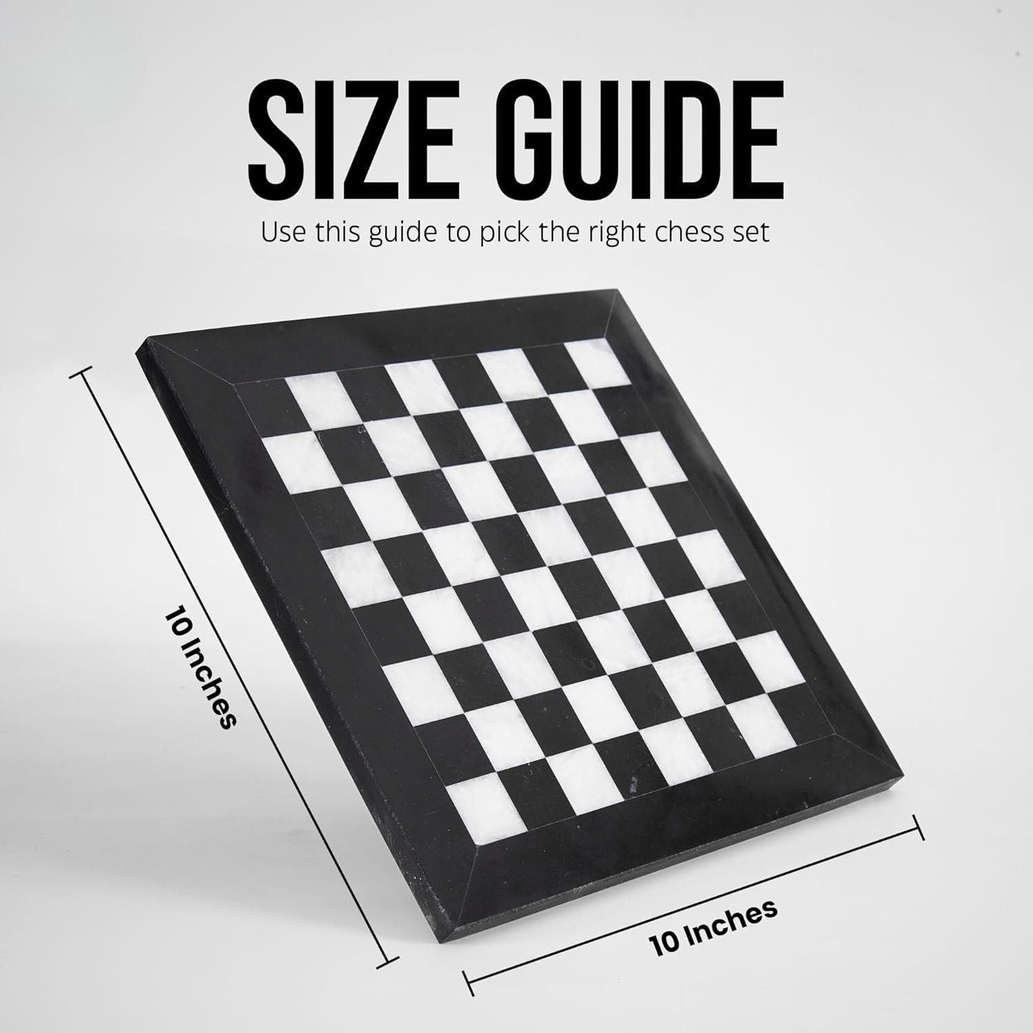 10 inch marble chess board