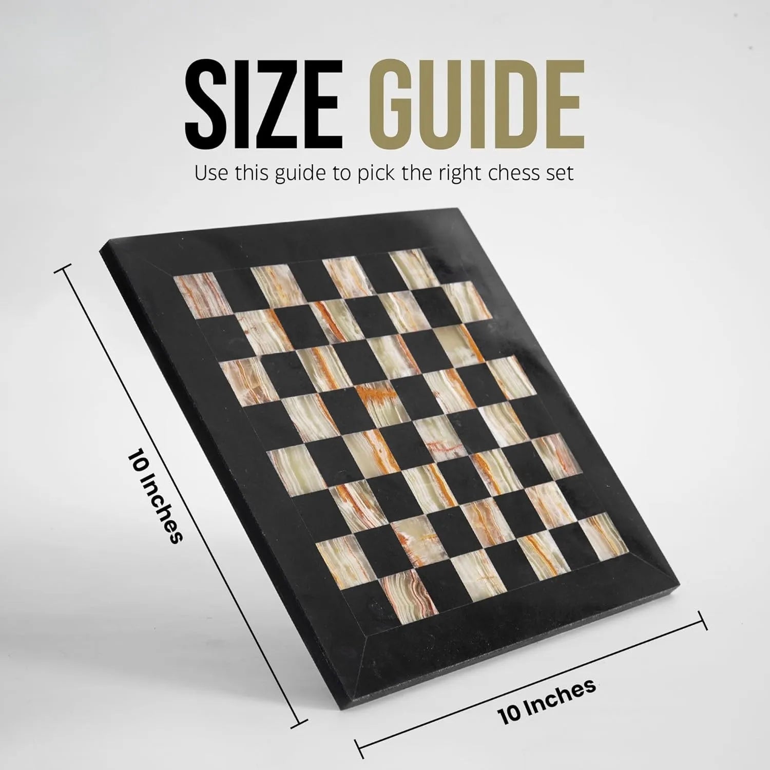 10 inch marble chess board