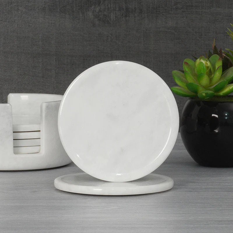 3.5-Inch Marble Coasters