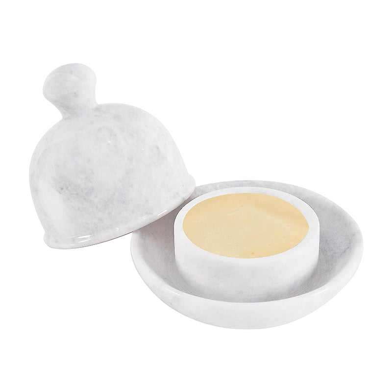 Compact Marble Butter Dishs