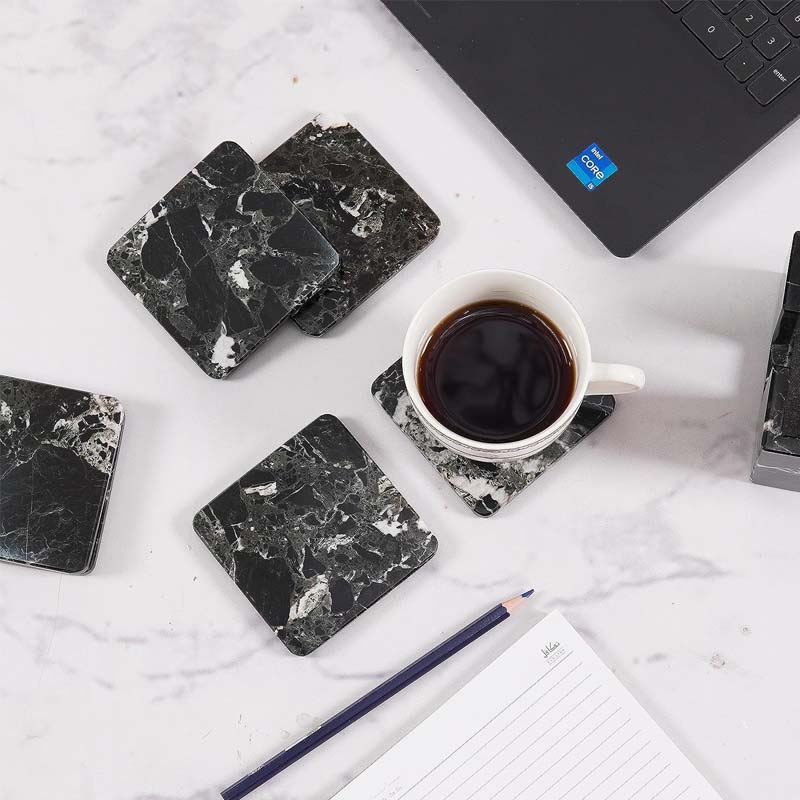 Full Square Marble Coasters