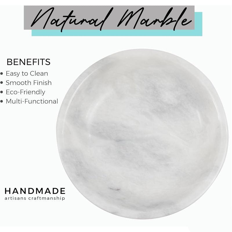 Handcrafted Marble Fruit Bowl