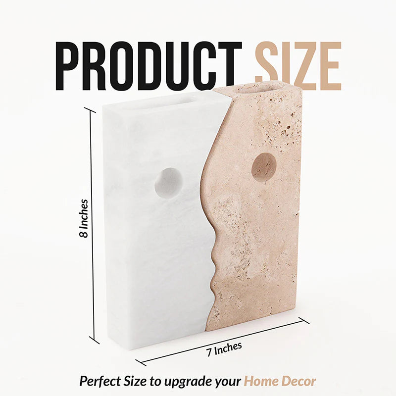 Kitchen Decor Marble Vase Face for table