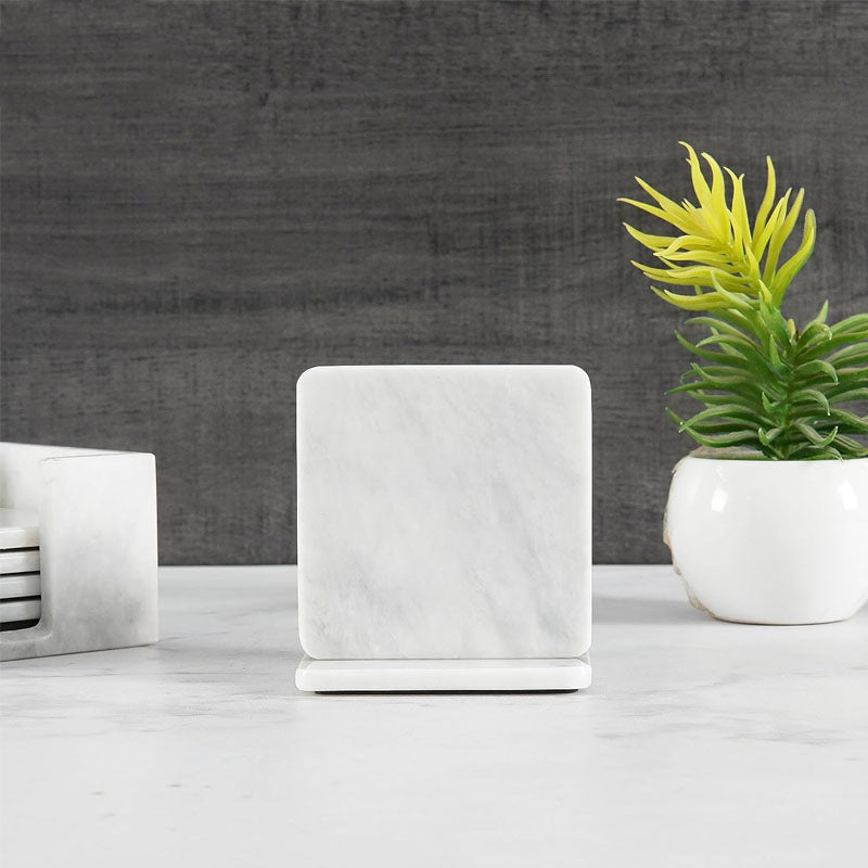 Luxury Marble Coaster Set with Holder