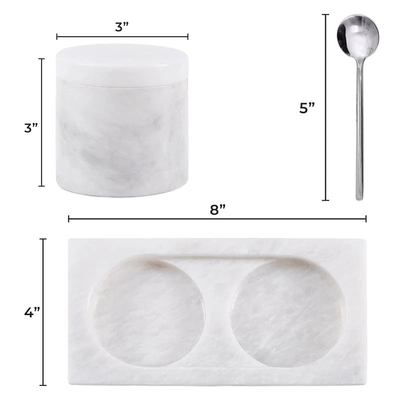 Marble Spoon and Tray
