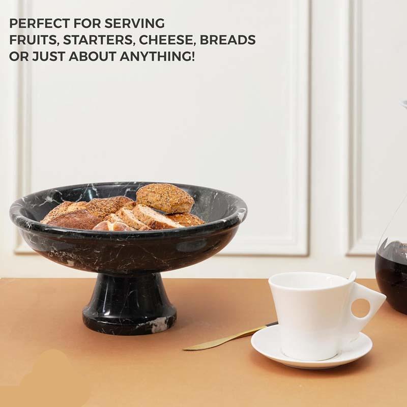 Round Marble Fruit Bowl