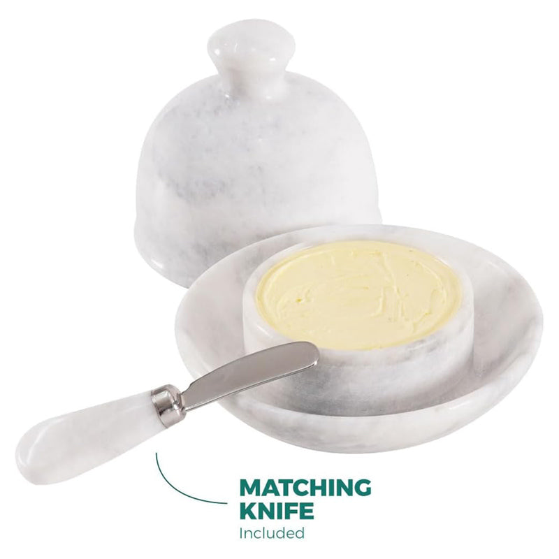 Small Marble Butter Dish