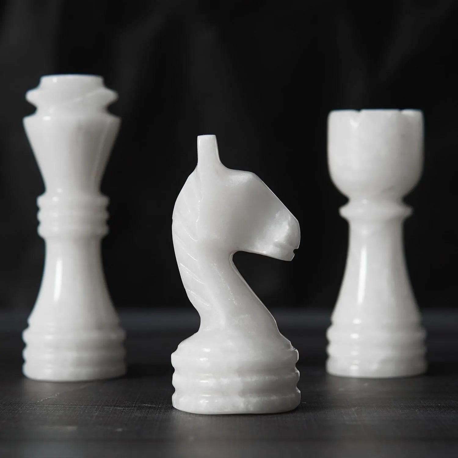 marble chess pieces