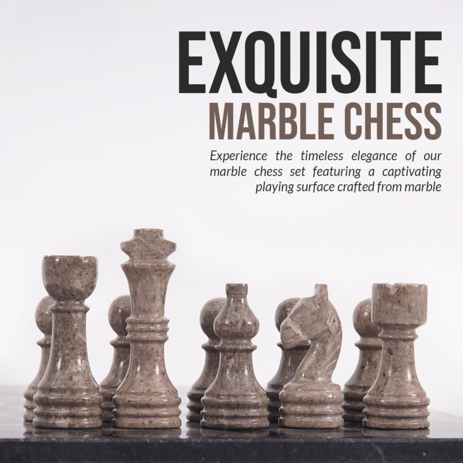 oceanic marble chess pieces