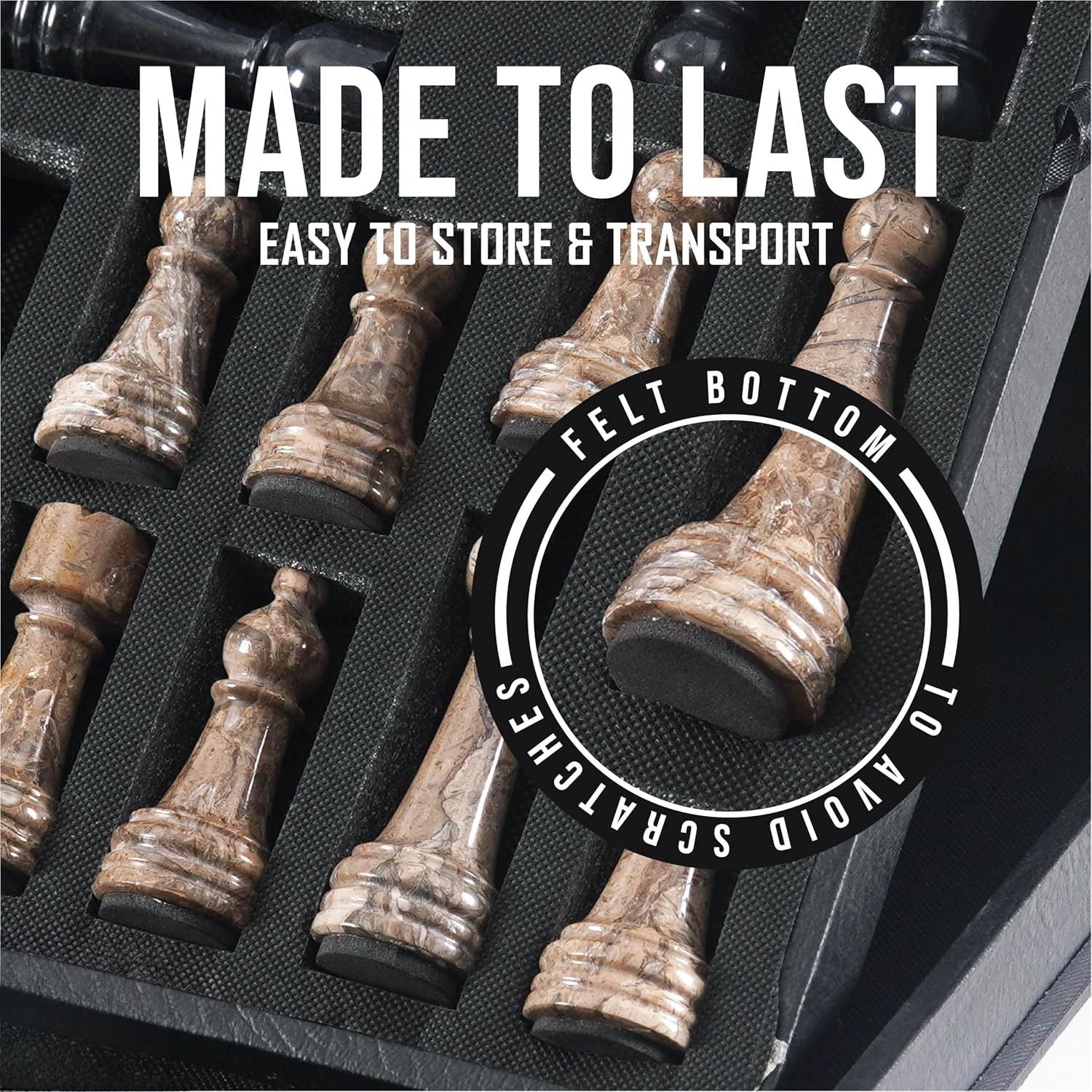 oceanic onyx marble chess set