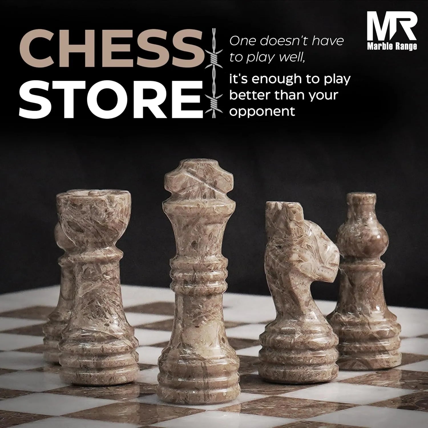 Marble Chess Board And Pieces