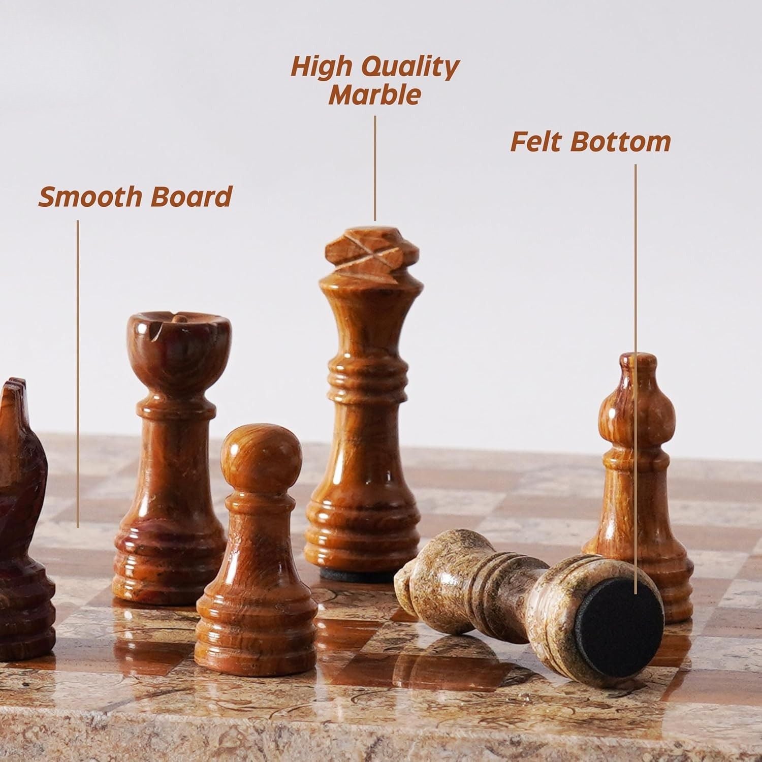 Marble Chess Set With Storage