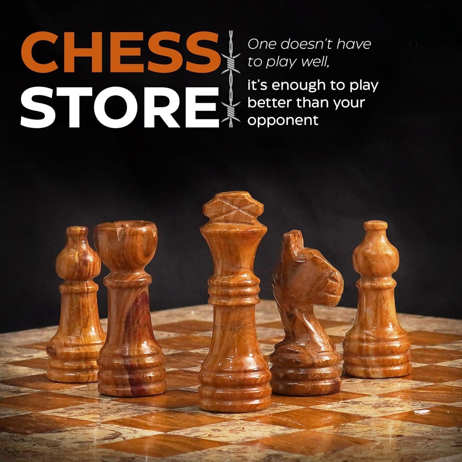 Marble Chess Board And Pieces