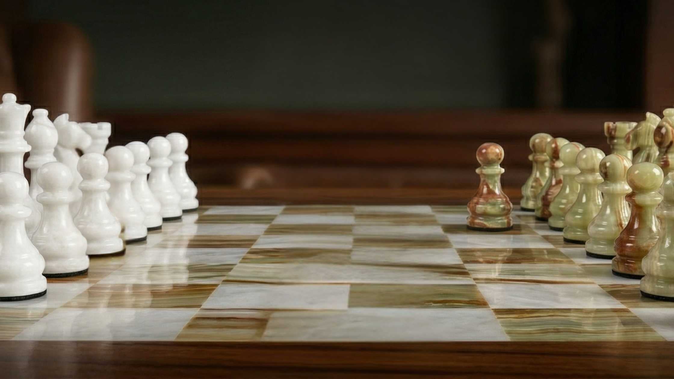 onyx vs marble chess set