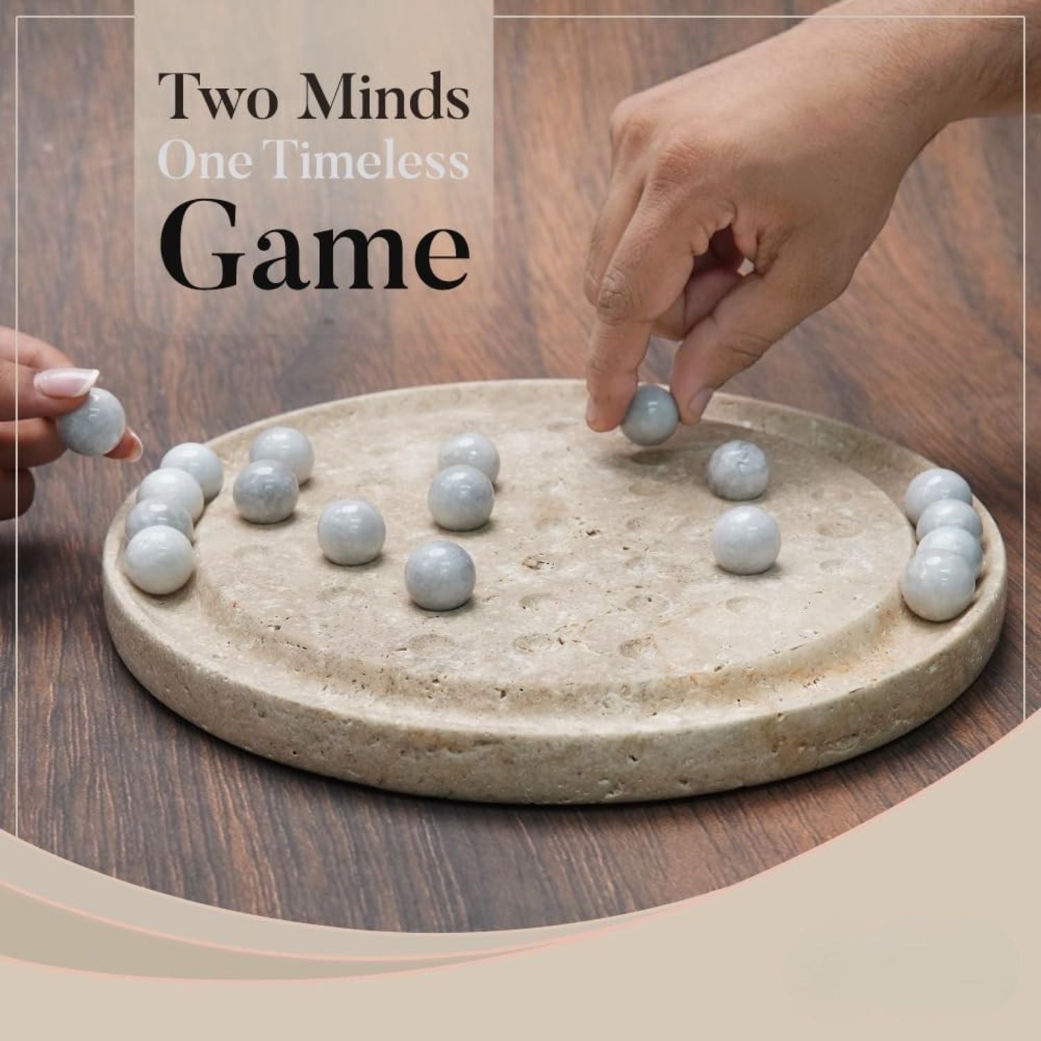 Marble Peg Solitaire Board