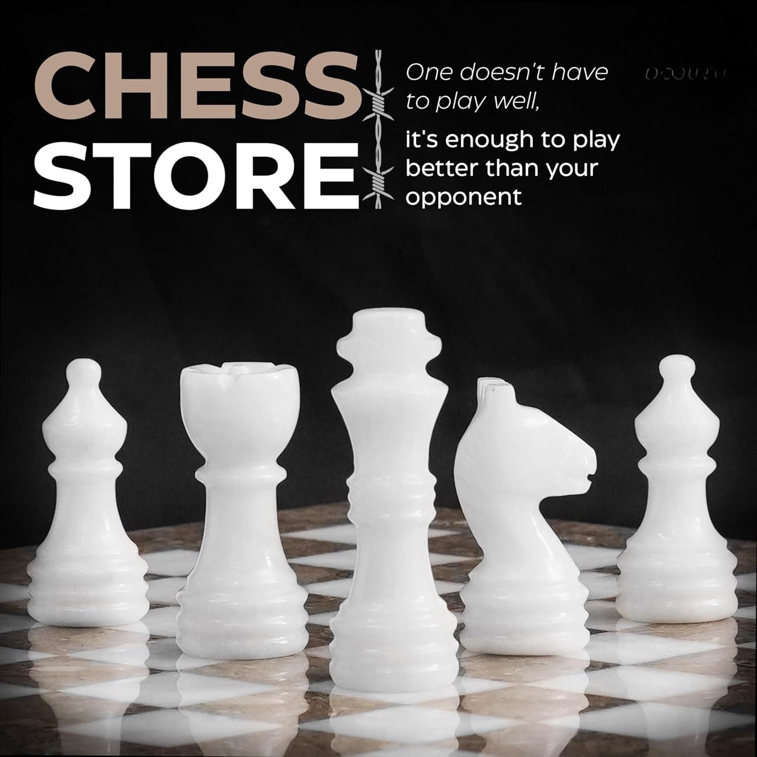 Marble Chess Board And Pieces