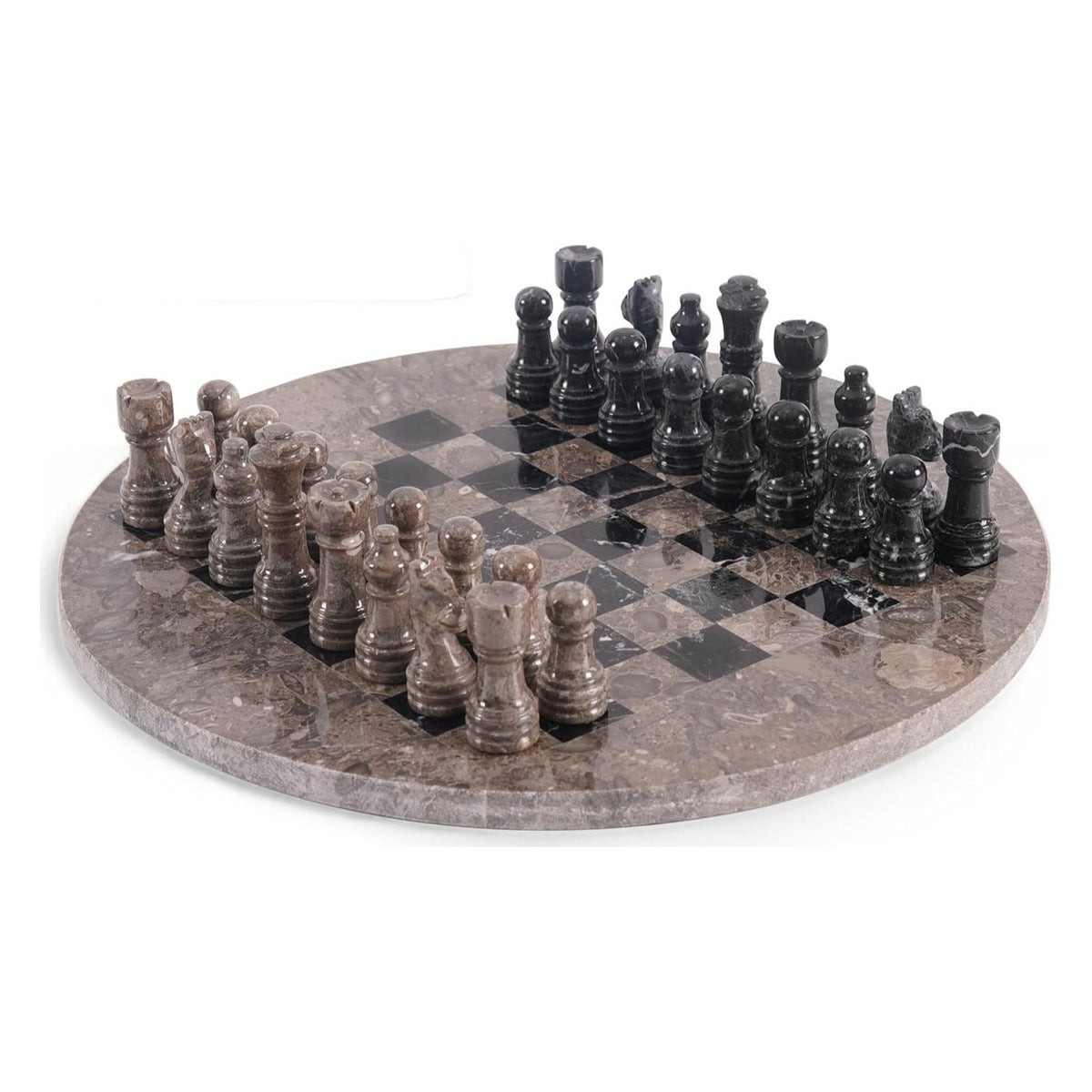 oceanic and black marble chess