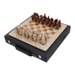 marble chess set with case