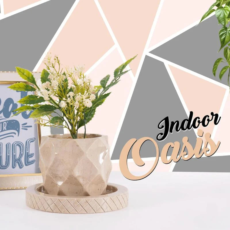 4 Inches Planter Marble For Plant