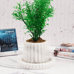 4 Inches White Marble Planters or Floor