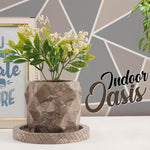 6 Inches Oceanic Marble Planters For Floor