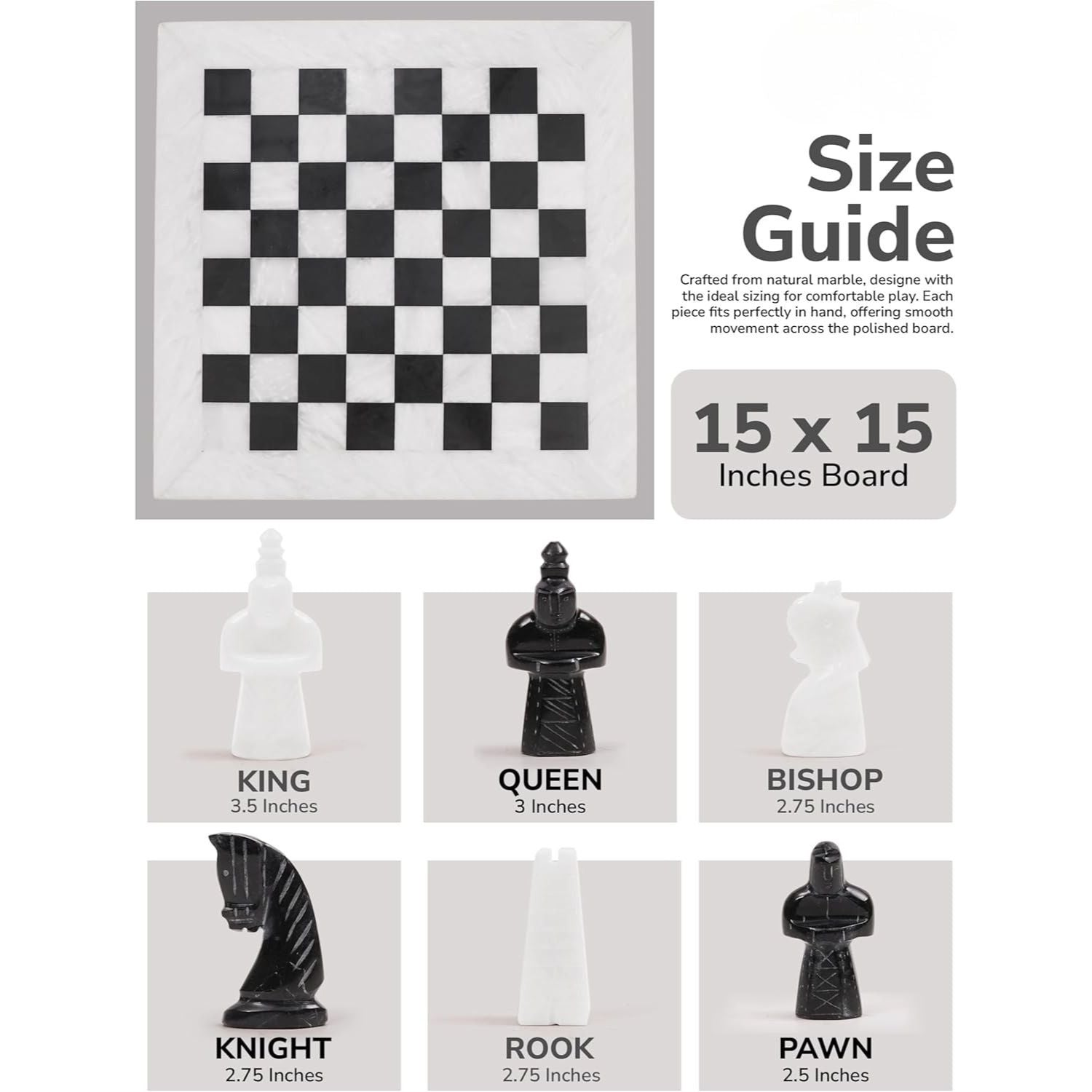 Antique Chess Board and Pieces with Storage