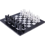 black marble chess board