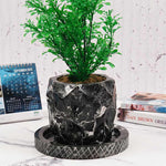 Black Marble Planter