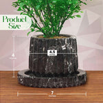 Black Marble Planters For Plant Pots