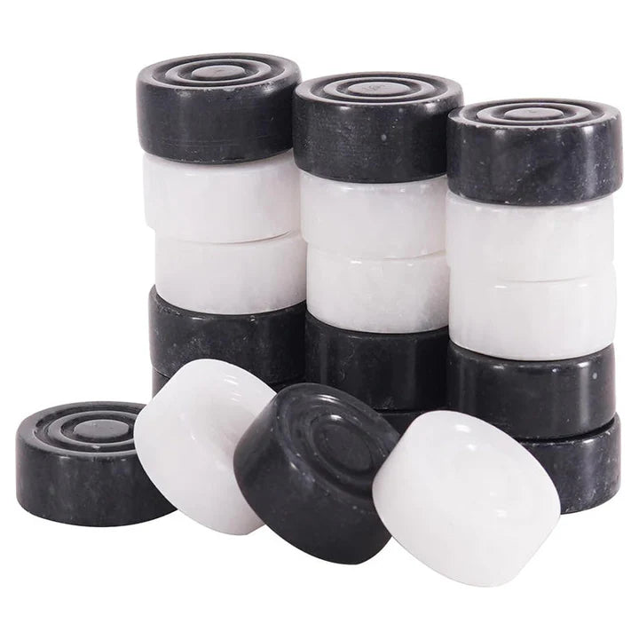 checker pieces and chess set bundle