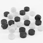 Black and White Natural Marble Checkers Figures Sets