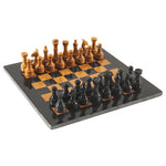 Black and Golden chess marble set