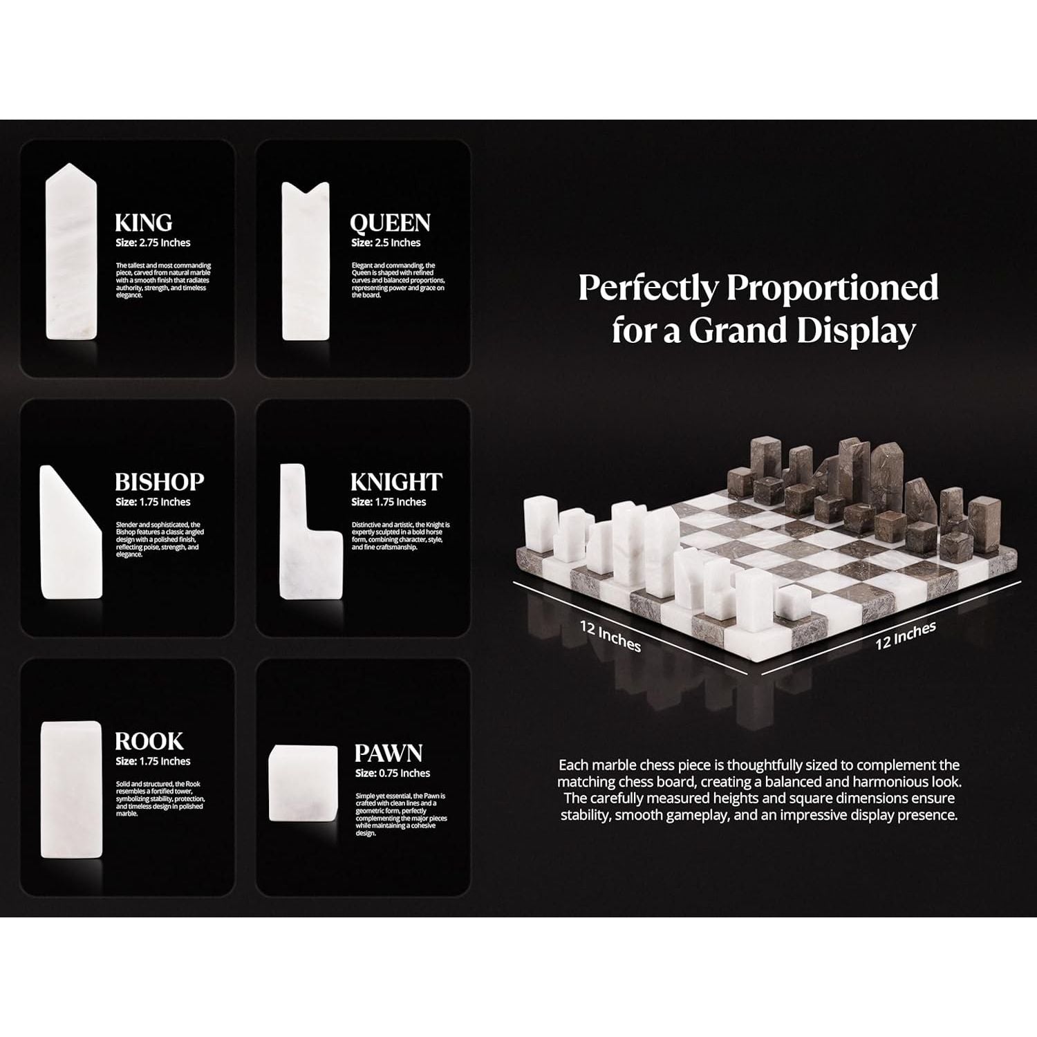 White And Oceanic Borderless Marble with Minimalist Geometric Pieces