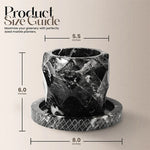 Handmade Black Marble Planter