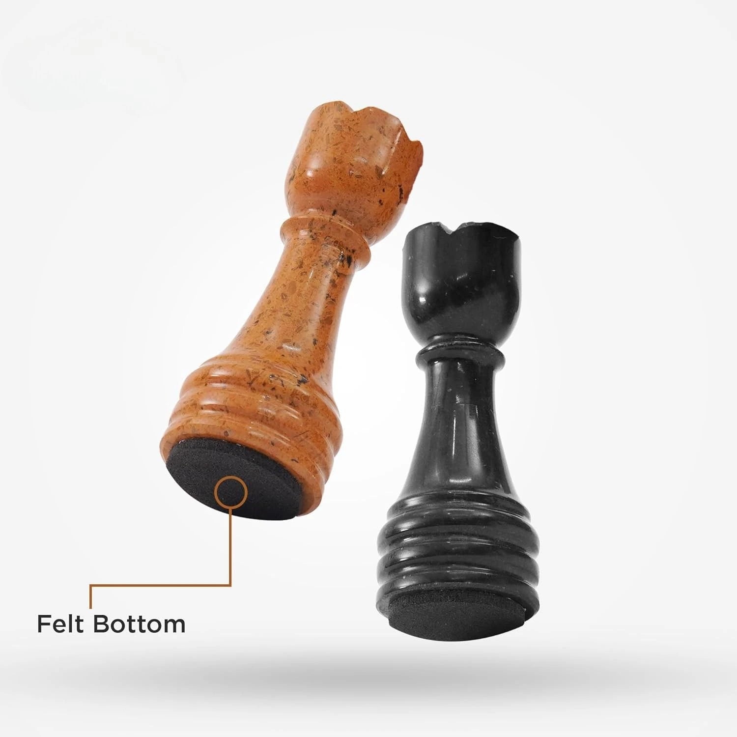 Handmade Chess Figures Black Golden