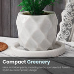 Handmade Marble White Planters