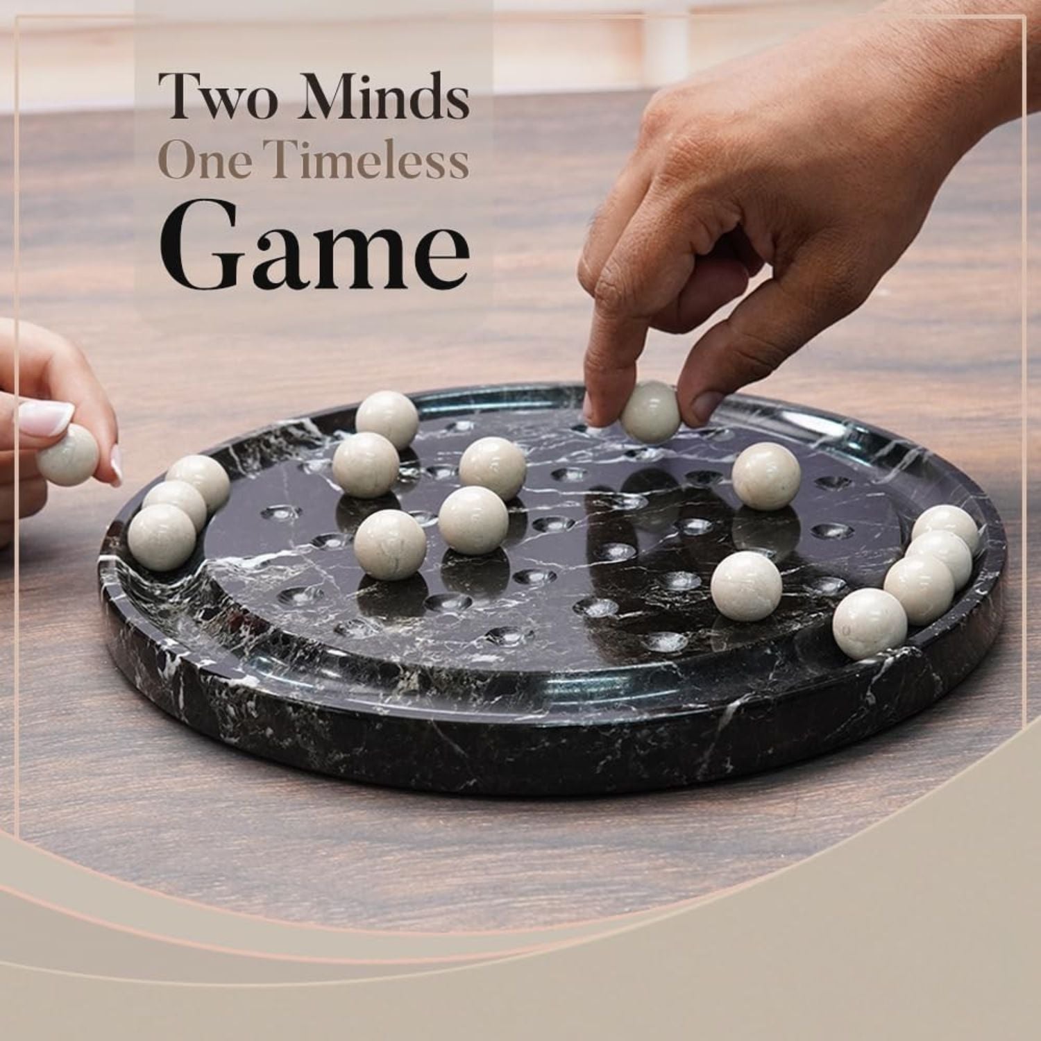 10 Inch Marble Peg Solitaire Board