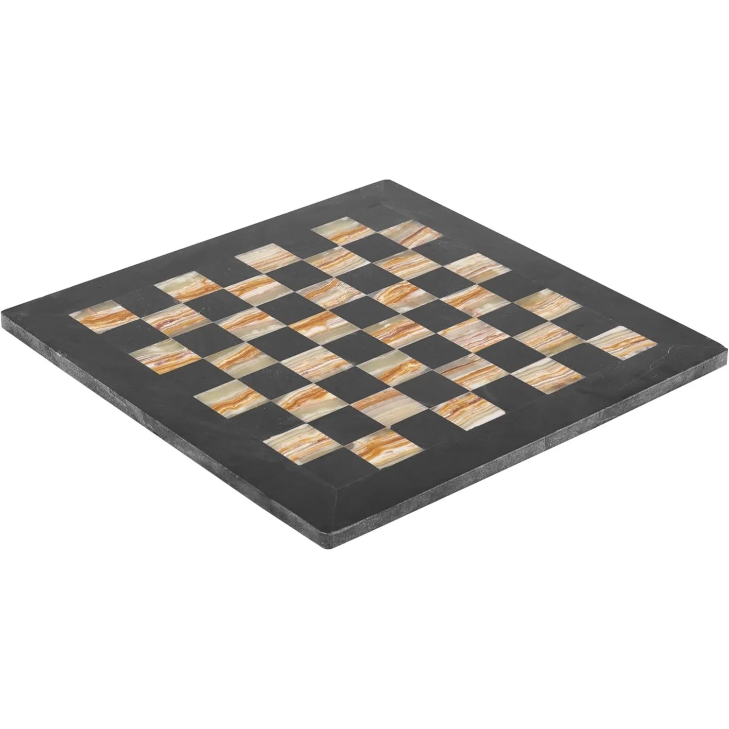 Marble Chess Board Handmade Black and Green