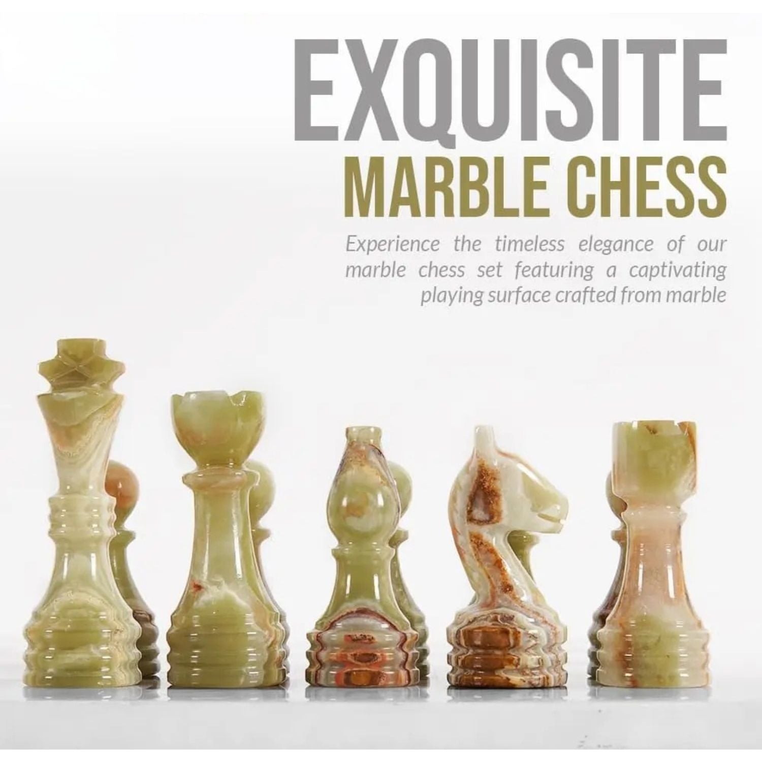 Marble Chess Green White