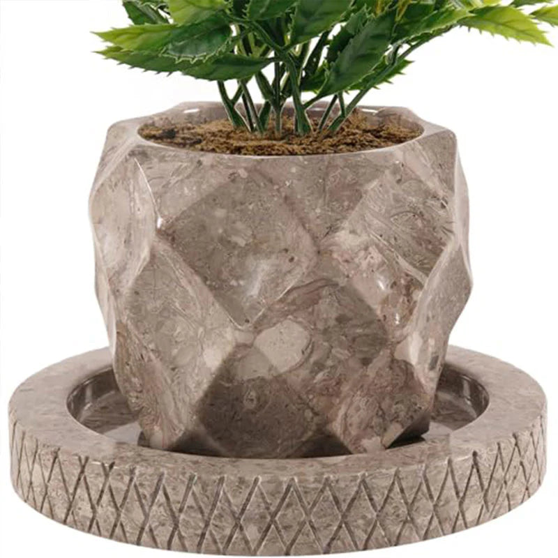 Marble Oceanic Planter For Plant