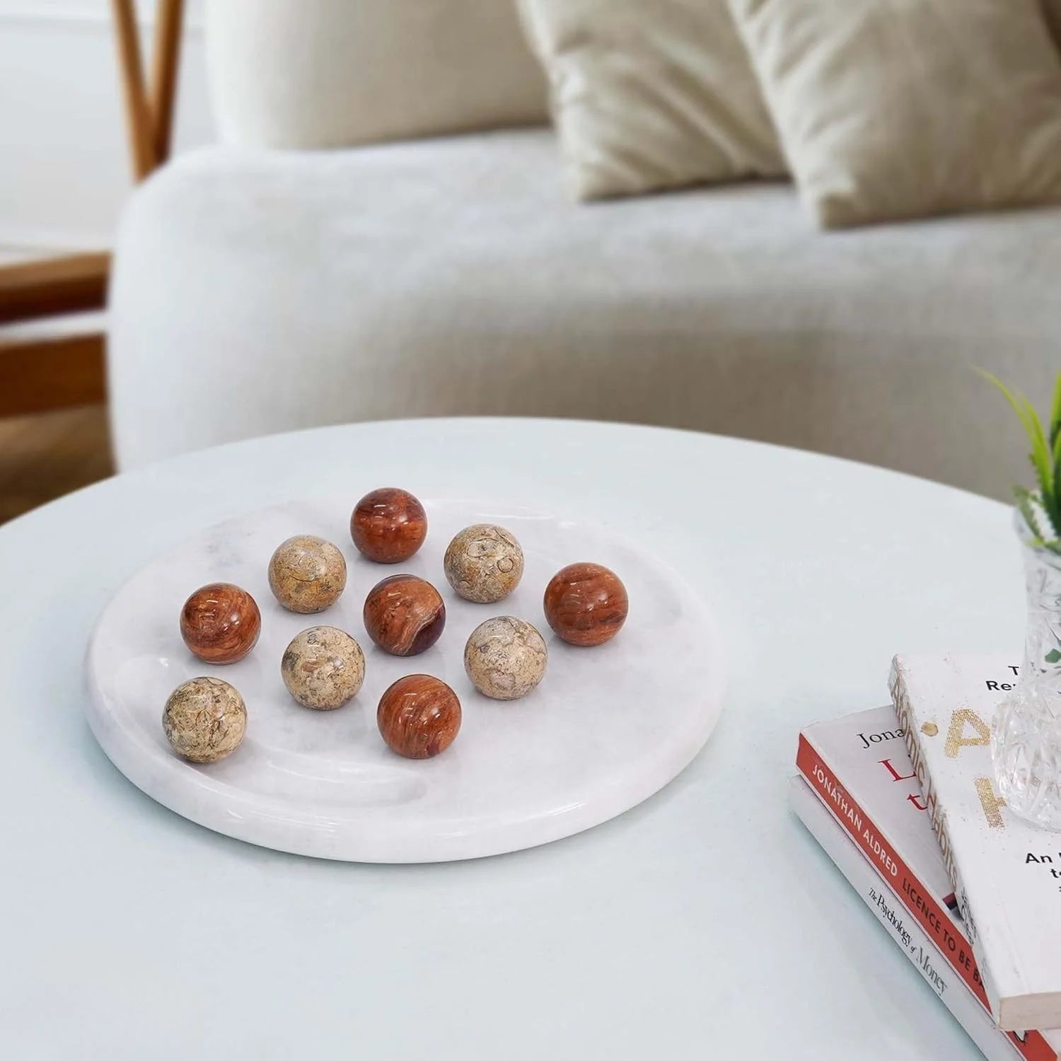 Marble Tic Tac Toe Board Game