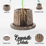 Oceanic 4 Inches Marble Planters For Floor
