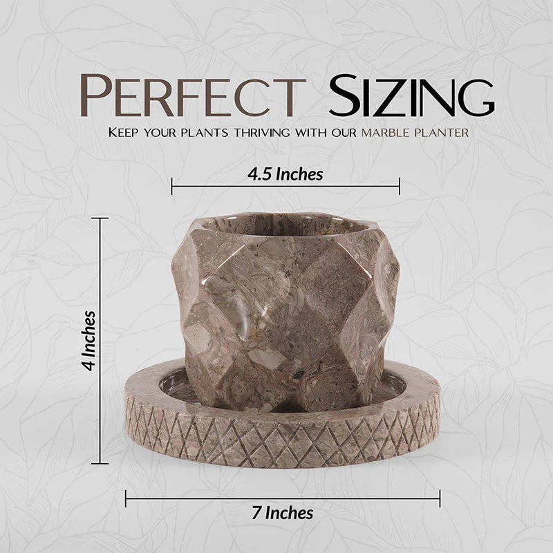 Oceanic Marble Planter For Plant