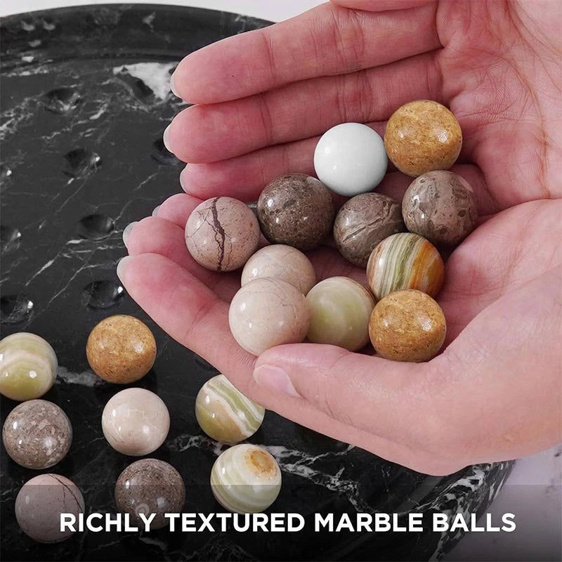 Black Handmade Solitaire Game