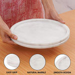 Refined Marble Round Tray