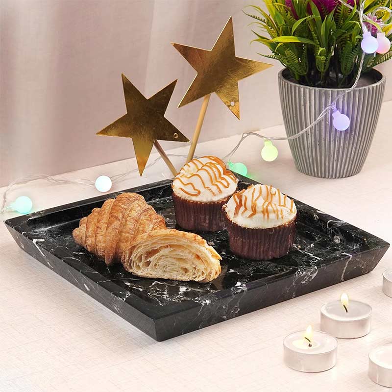 Square Marble Scent Tray
