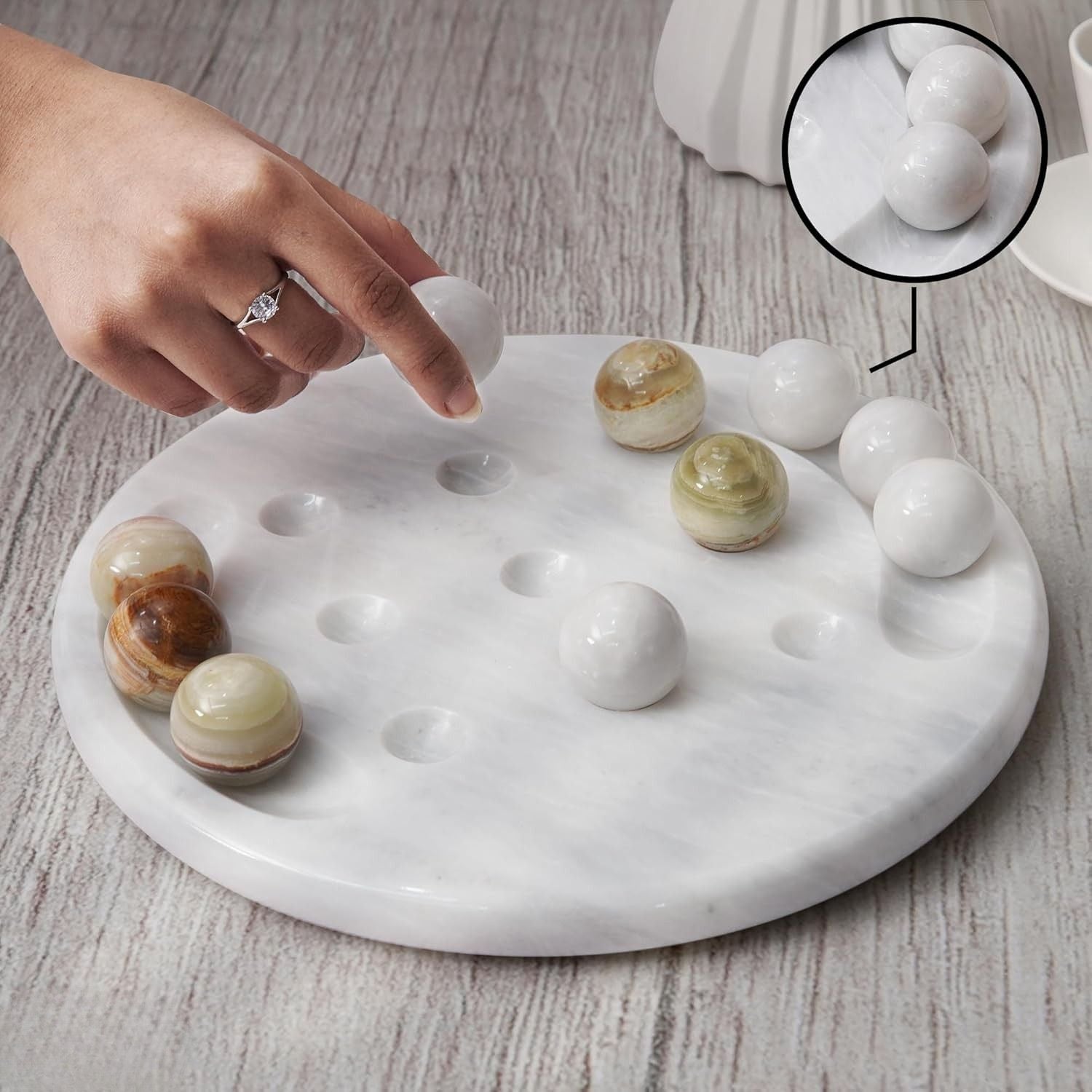 Tic Tac Toe 10 Inch White and Green