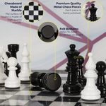 White And Black Chess Set with 32 Pieces