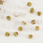 White and green onyx checkers set